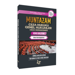 MUNTAZAM Ceza Hukuku Genel Hükümler Ceza Muhakemesi Konu Anlatım