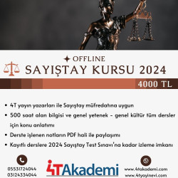 SAYIŞTAY KURSU OFFLINE 2024 