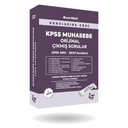 KONULARINA GÖRE KPSS MUHASEBE ÇIKMIŞ SORULAR 5. BASKI