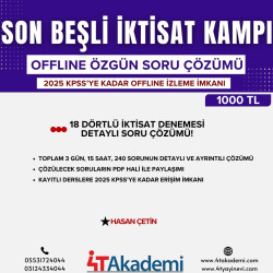 SON BEŞLİ İKTİSAT KAMPI OFFLINE 2024