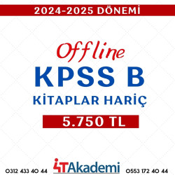 2024 - 2025 DÖNEMİ KPSS-B OFFLİNE EĞİTİM (KİTAPLAR HARİÇ)