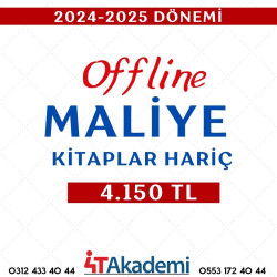 2024 - 2025 DÖNEMİ MALİYE OFFLINE  (KİTAPLAR HARİÇ)