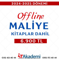 2024 - 2025 DÖNEMİ MALİYE OFFLINE  (KİTAPLAR DAHİL) 