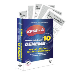 4T KPSS-A Grubu Tamamı Çözümlü 10'LU Alan Denemeleri 5.BASKI